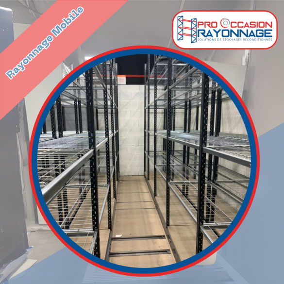 Étagère mobile - 3 rangées - 20 571mm de longueur totale - Lot 2_2