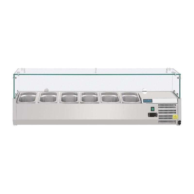 Saladette réfrigérée pour comptoir à pizza Série G 6x GN 1/4 AB090 Polar_2