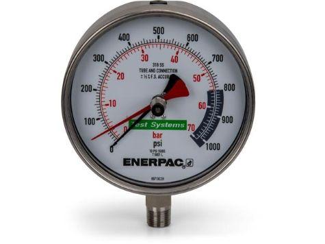 T6001L, Manomètres pour tests, 162 mm Face, Acier allié, 70 bar pression maximale_2