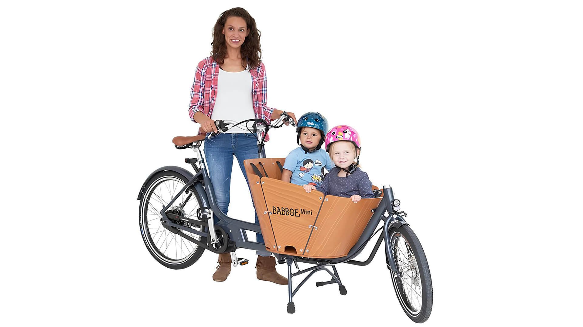 Biporteur électrique Babboe Mini Mountain - Moteur Yamaha - Capacité 2 enfants - Boîte de vitesses Nu Vinci_2