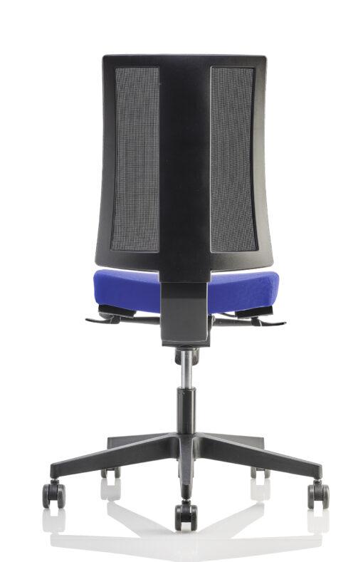 Fauteuil de bureau ergonomique neuf AIRSIT noir avec accoudoirs - pivotant, réglage synchronisé, accoudoirs 2D_2