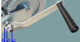 Treuil manuel à sangle PRTRM540S Ribitech - Ribimex - traction max 540 kg - sangle polyester renforcée_2