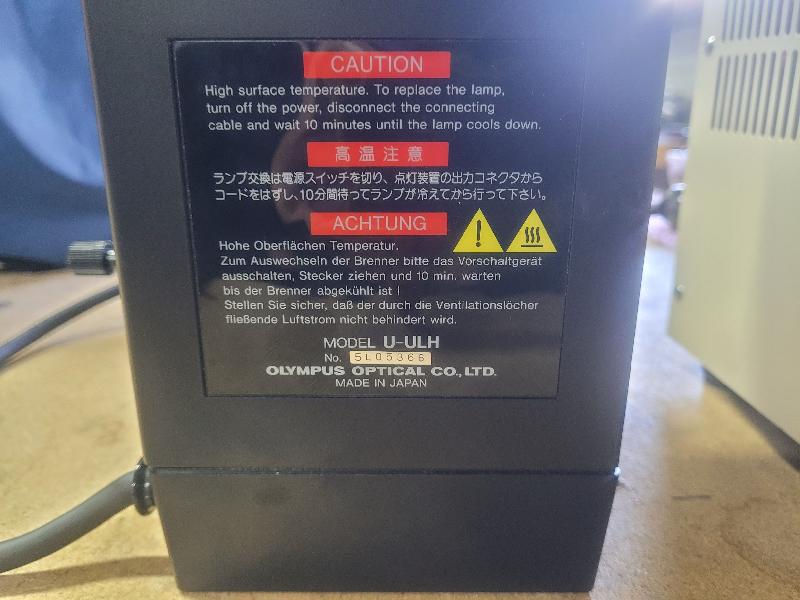 Source de lumière fluorescente Olympus U-ULH avec alimentation BH2-RFL-T3_2