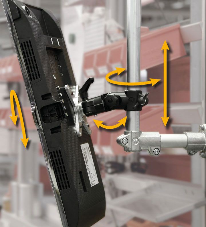 Support écran industriel modulaire, robuste, orientable et personnalisable_3