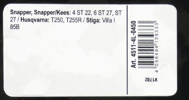 Courroie trapézoïdale X-Grip V - Type 4L450_2