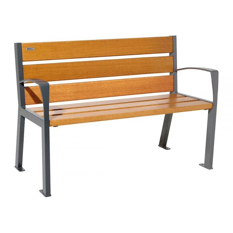 Banc bois et acier Silaos®6 lames_2