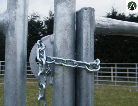 Bc240 - Barrière de contention 2m40 pour bovins et chevaux - Tubes ovales galvanisés à chaud_2
