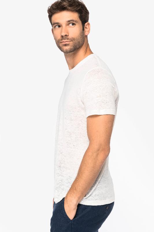 T-shirt en lin homme - Réf: NS320 - 100% lin, coupe ajustée, durable et léger - Native Spirit_2