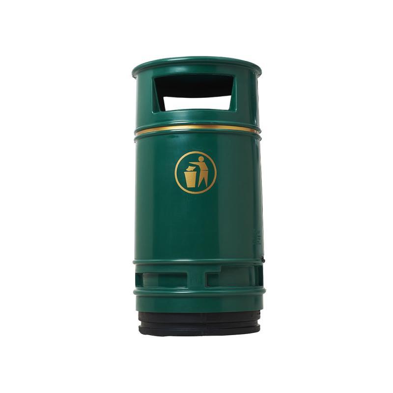 Poubelle publique Morvan 90 litres - polyéthylène indéformable anti-UV - Réf : 208001.Noir_2