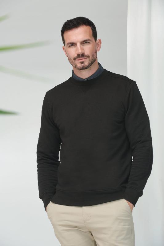 Sweat-shirt écoresponsable unisexe Henbury - Réf: H840 - 60% coton régénéré, 40% polyester recyclé - 300 g/m²_2
