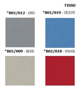 Cloisonnette de séparation en tissu - Quadrifoglio - 120, Rouge, Blanc_2