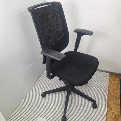 Fauteuil de Bureau Steelcase Reply Air Noir d'occasion - Mesh aéré, réglages multiples, support lombaire_2