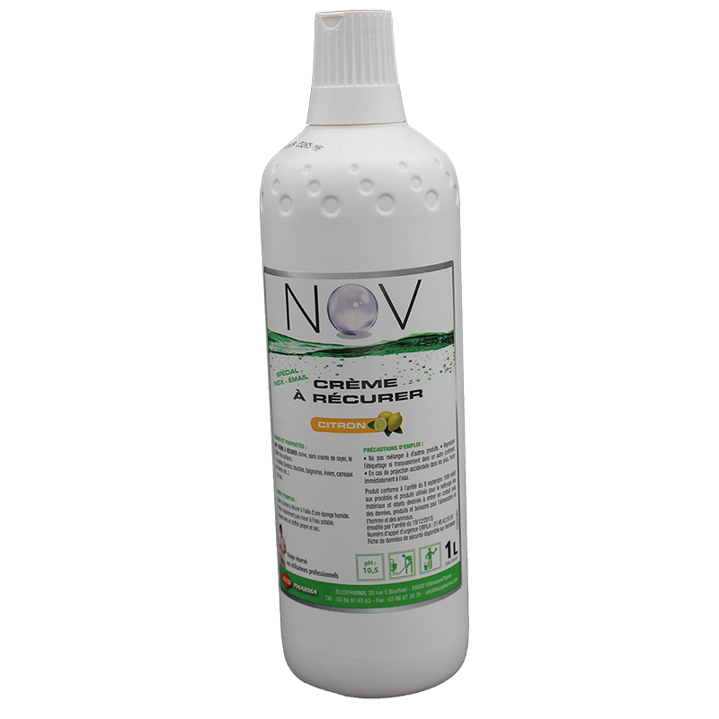 Nov creme a recurer ph : 10,5 ± 0,5 parfum citron flacon de 1l_2