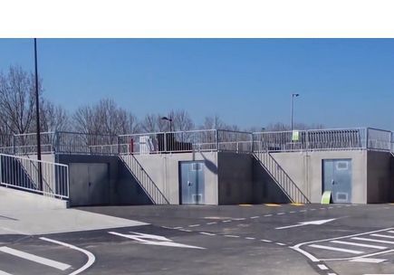 Quai en béton pour déchèterie nouvelle génération