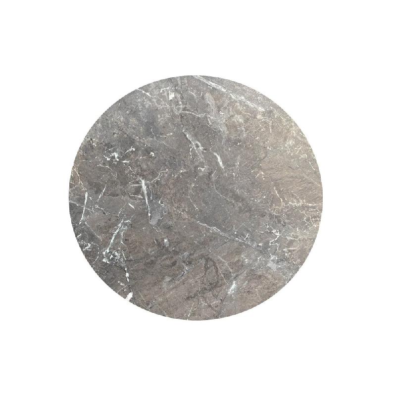 Infinity table de bistrot avec piètement sable + plateau HPL Galaxy Marble Ø70 cm_2