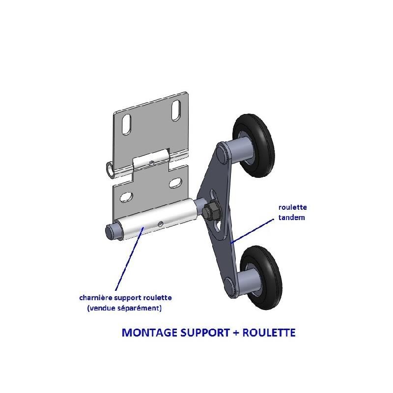 Roulette tandem pour porte de garage sectionnelle (l'unité) - spadone_2