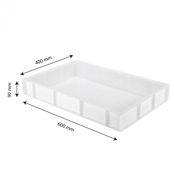 Bac à pâtons 600 x 400 x 90 mm - Polyéthylène haute densité | Gilac_2