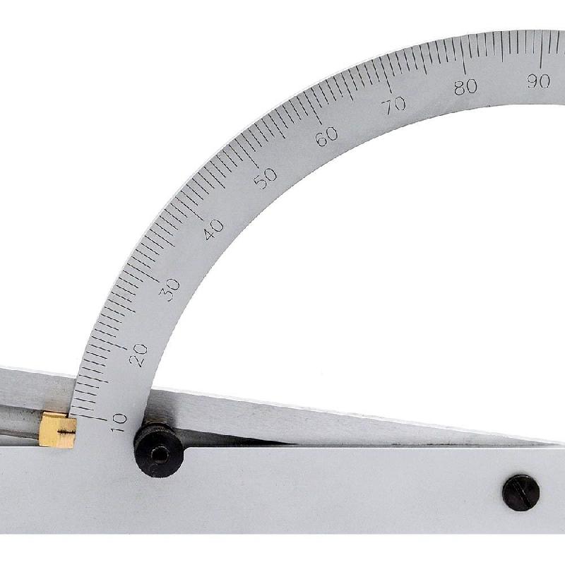 Rapporteur d'angle à règle coulissante - Ø250 x 500 mm - acier inox chromé mat_2