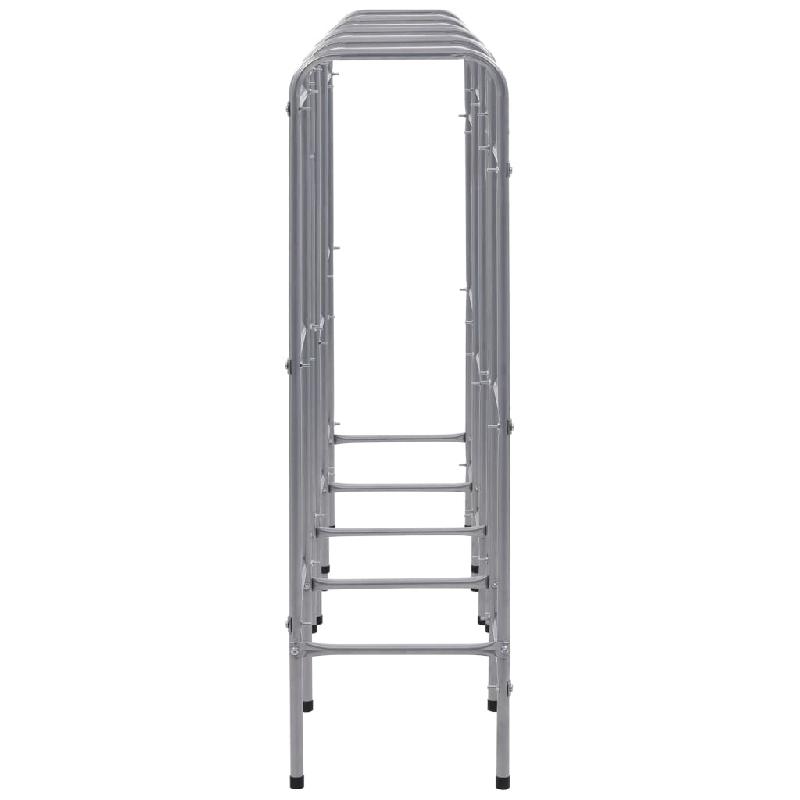 Vidaxl étagère de rangement pour 12 caisses argenté 190x33x116cm acier 285215_2
