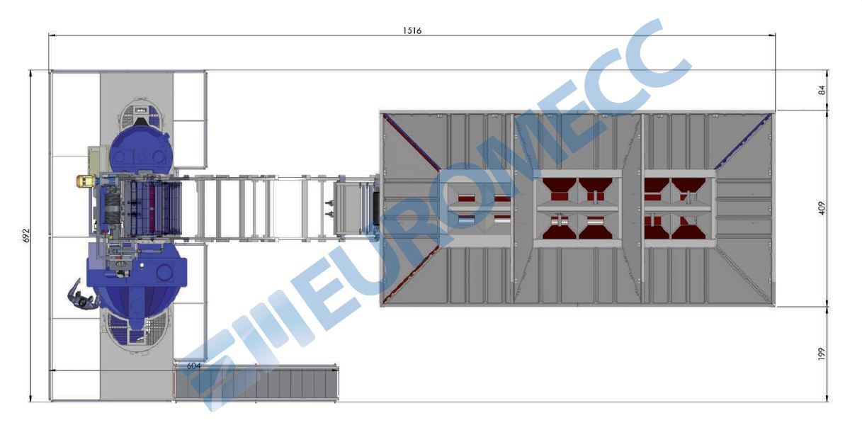 Centrale à béton Euro 3 mix/2 mp - Euromecc - 30 m3/h - 2 mélangeurs planétaires P500 et P250_2