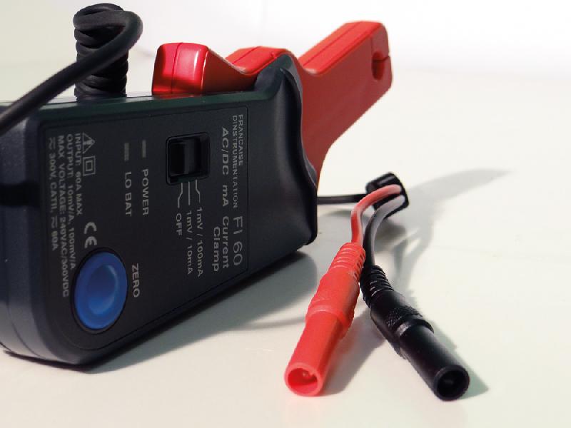 Sonde de courant FI60 - 60 A AC/DC pour multimètres - ouverture 9 mm - réglage automatique du zéro_2