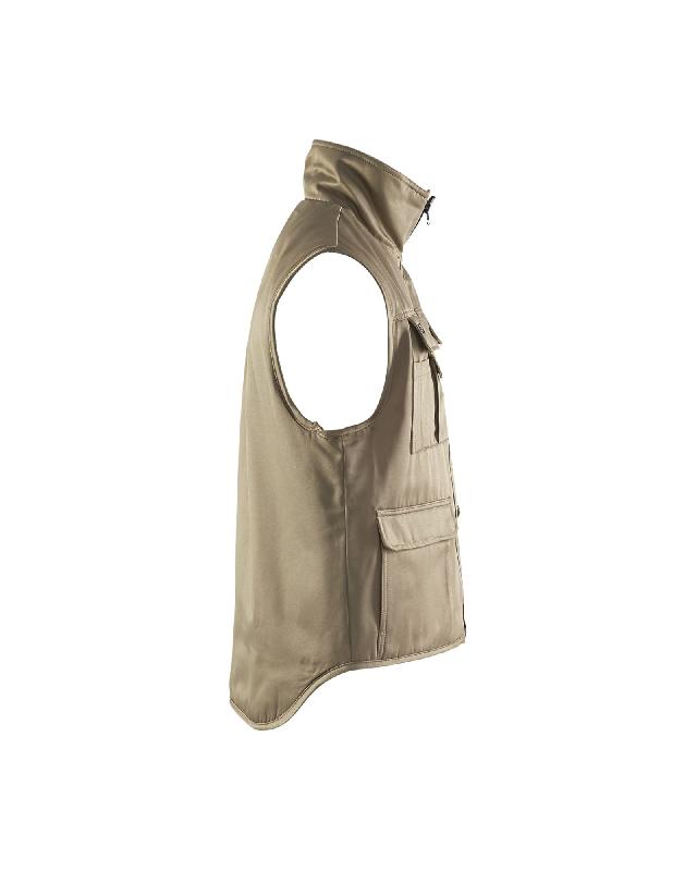 Gilet 3801 sans manche pour le froid - Blaklader - doublé polaire microfibre - beige - S à 4XL_2