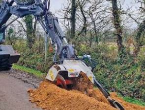 Trancheuse à chaîne pour pelle - CHD 90S B - Profondeur de coupe max. 900 mm_2