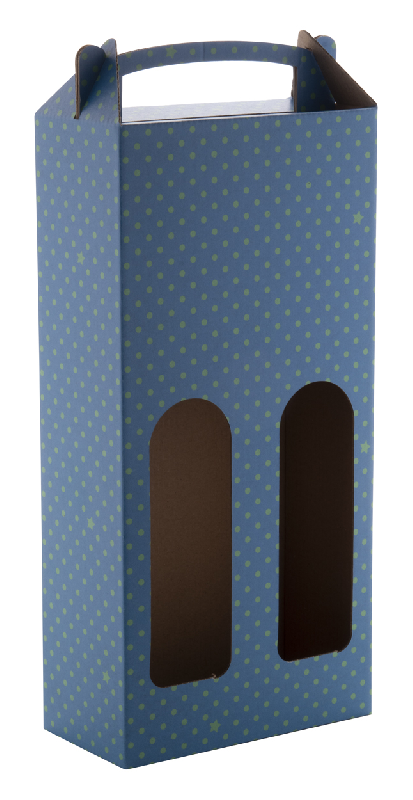 Boîte à vin en carton ondulé - impression quadri sur mesure avec poignée - pour 2 bouteilles de 0,75L_2