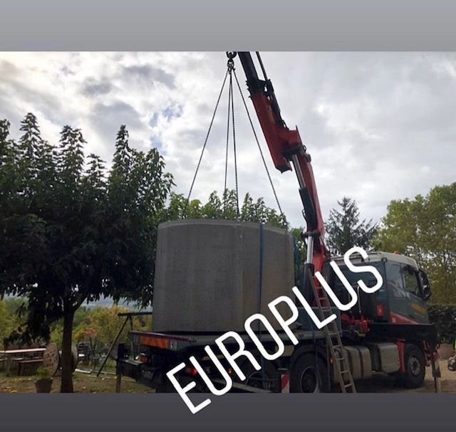 Cuve béton 7500 litres - rehausse ajustable - entrée et sortie - filtre autonettoyant optionnel_2