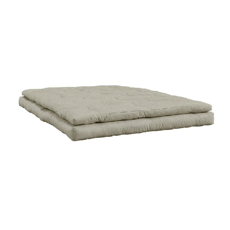 Canapé futon convertible Buckle-Up Sofa - couleur lin - design et ultra résistant - 140x200 cm_2