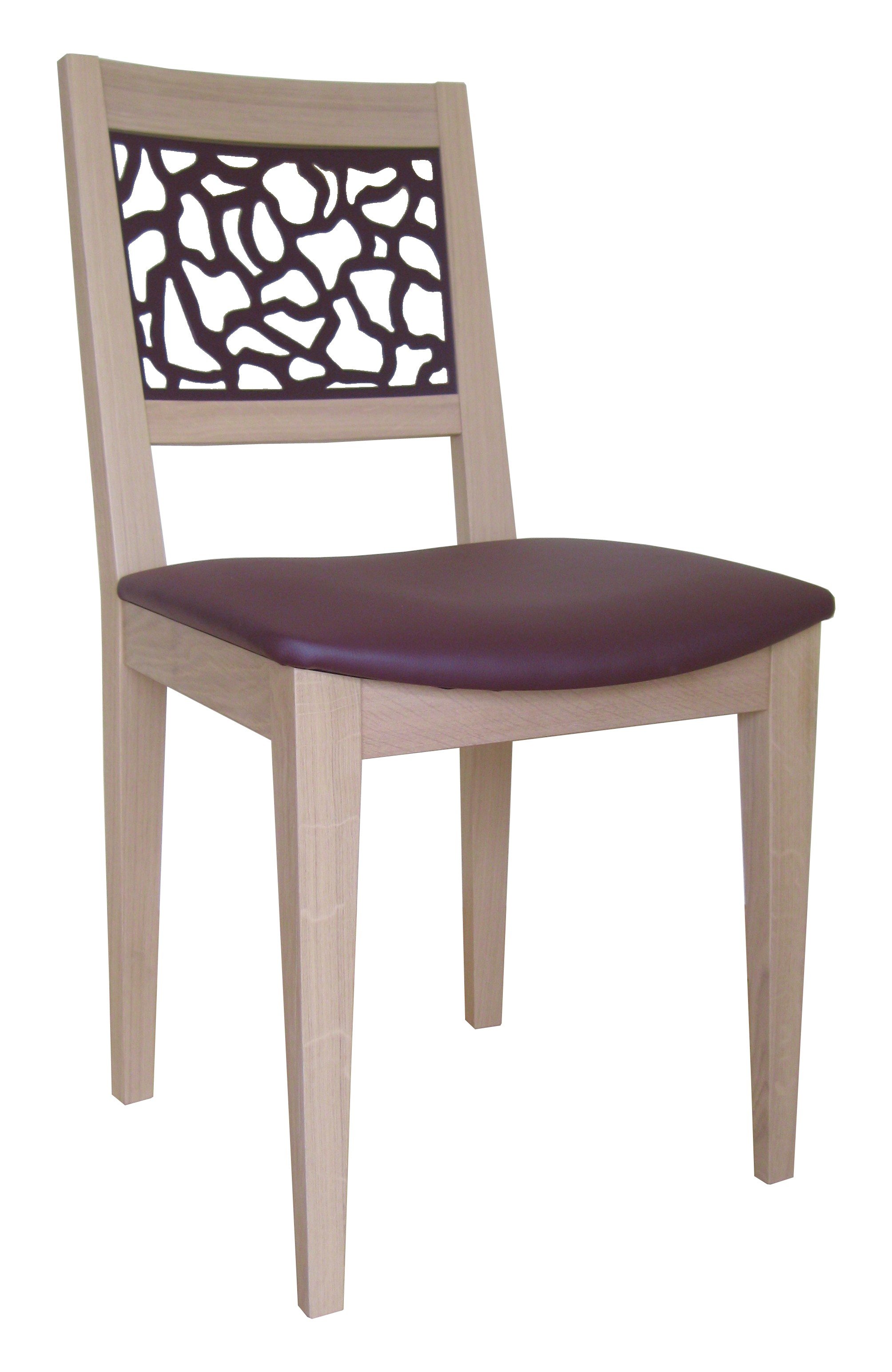 Chaise jennyfer en bois massif et metal_2