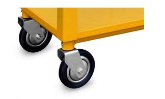 Chariot ergonomique 2 plateaux - monobloc pour ateliers et entrepôts - charge jusqu'à 600 kg - fabrication CE_2