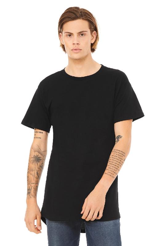 T-shirt homme coupe longue - Bella + Canvas - Réf: BE3006 - 100% coton peigné ring spun - Taille XXL_2