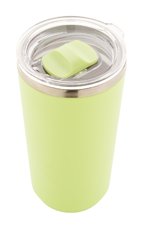 Mug thermos - isotherme en acier inoxydable à double paroi - 500 ml - couleur vert citron_2