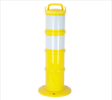 28640 - Poteau de signalisation avec balise modulable rétroréfléchissante - chaînes incluses et hauteur ajustable_2