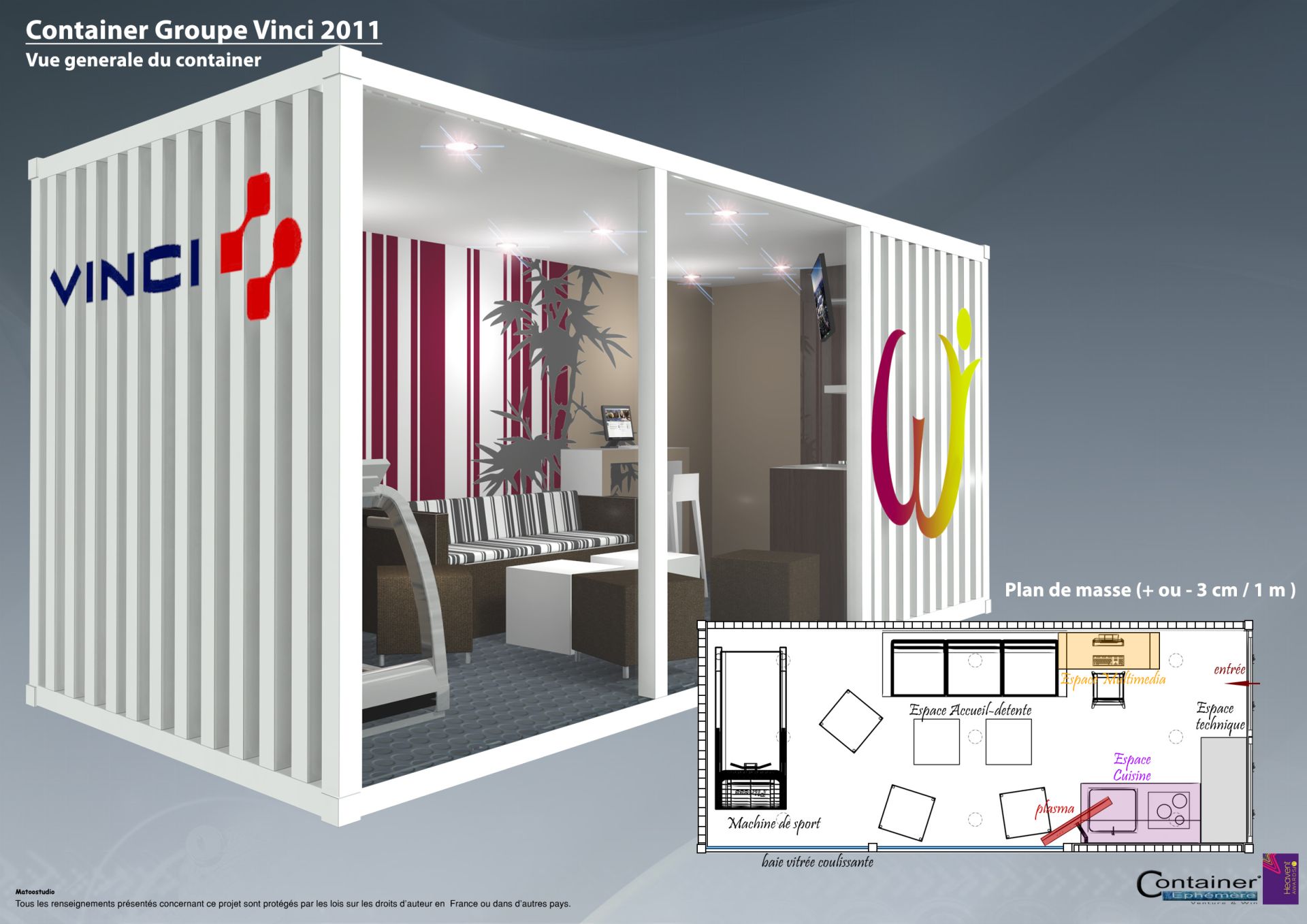 Container Bureau Chantier - Espace de travail modulaire, isolé et mobile en acier robuste_2