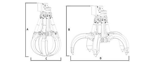 Grappin hydraulique Rotar RPG 6-1000 - Rotar International B.V. - cycles rapides et grand volume des coquilles_2