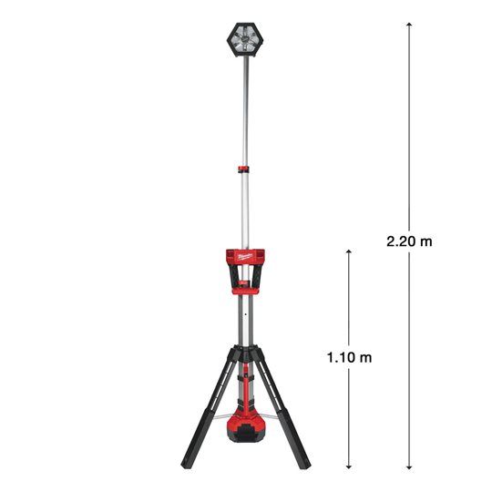 Éclairage de chantier M18 SAL-0 Milwaukee - 2000/1300/850 lumens - Compatible batteries M18_2