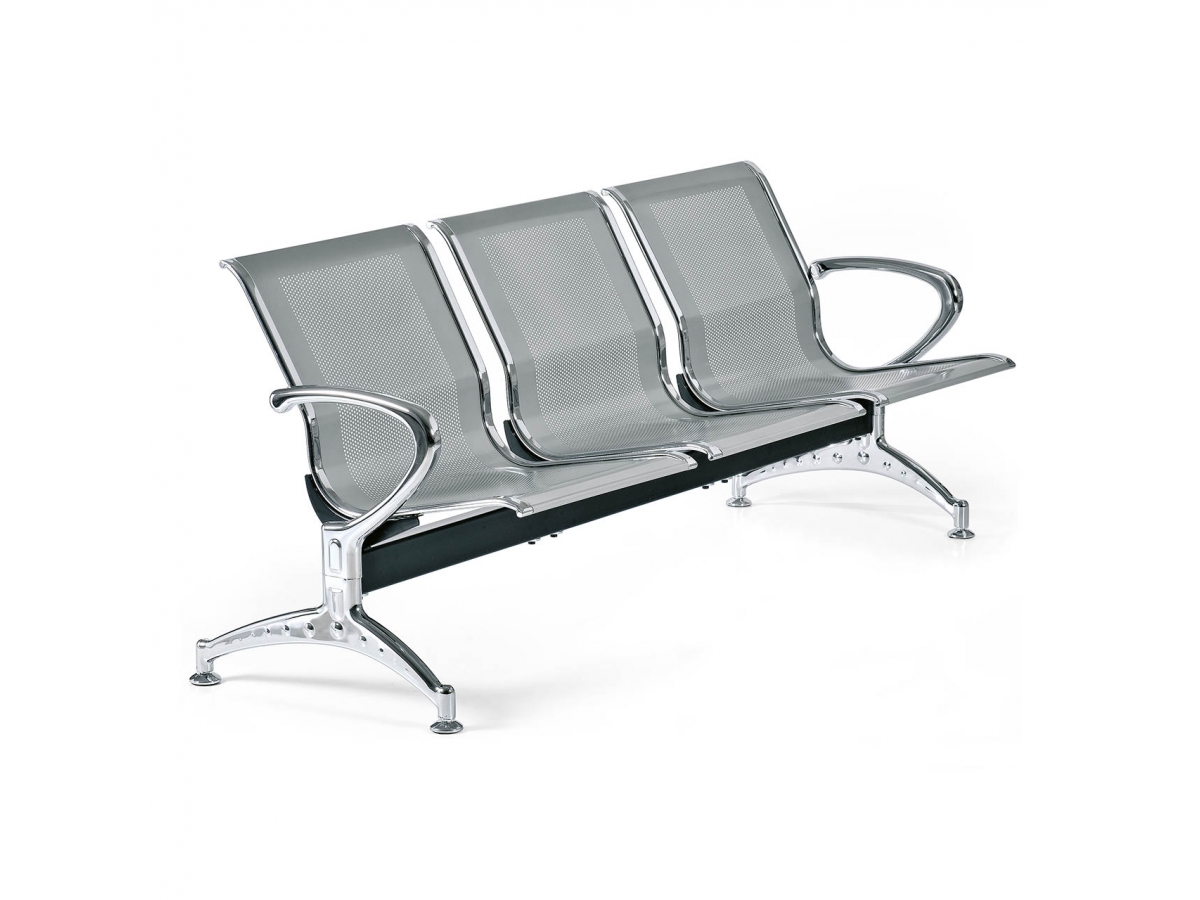 Siège sur poutre en métal micro-perforé résistant à l'usure du temps - Design élégant YONI_2