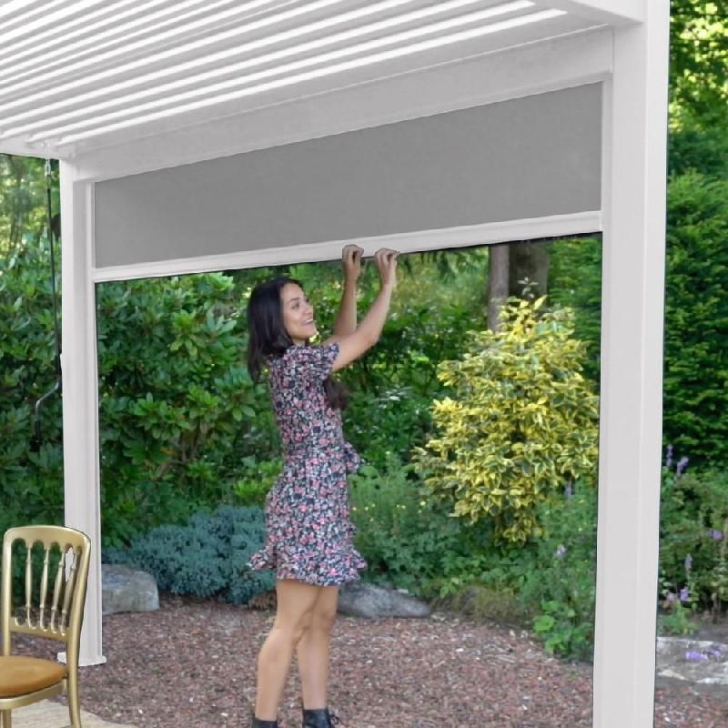 Store latéral pour pergola bioclimatique Ombréa® - 3 m - blanc_2