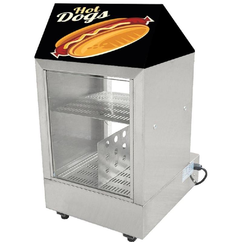 Vitrine chauffante pour Hot Dog à deux niveaux_2