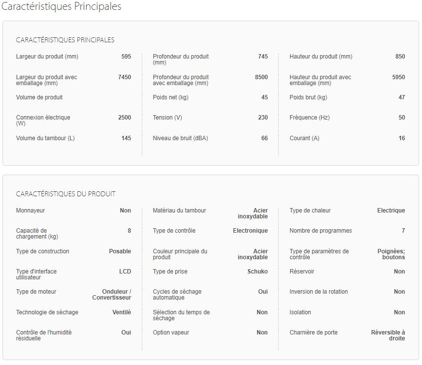 Ala 001 - sèche-linge professionnel Whirlpool Pro-Line - 8kg - évacuation_2