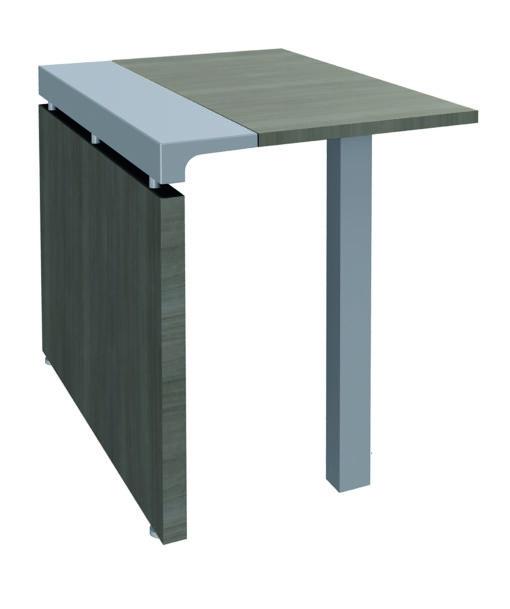Bureaux de direction X'O - L200 x P100 cm - Retour direct - Chêne gris - Neuf_2
