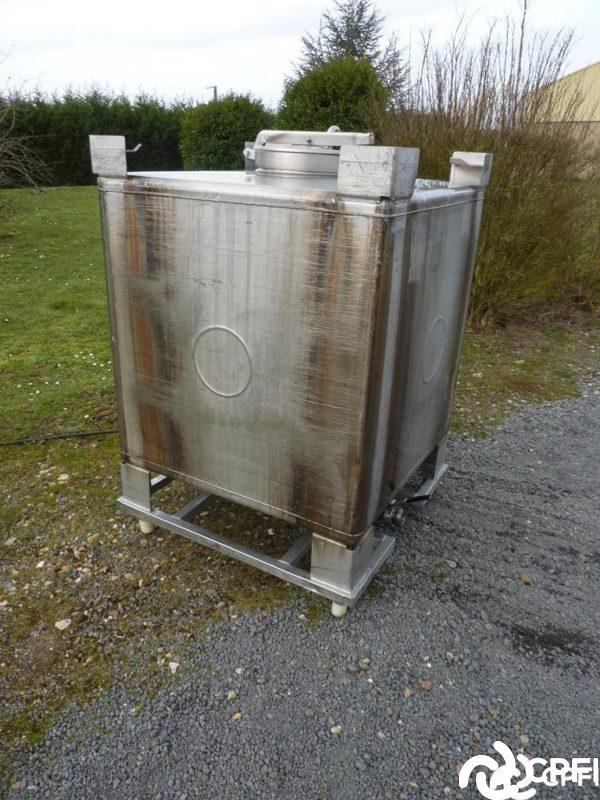 Container inox carré 1000 L - con017 - Goavec - IBC/GRV - INOX 316_2