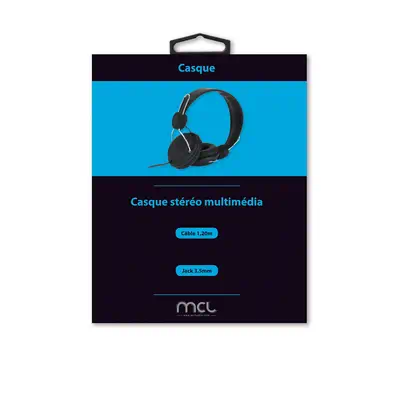 MCL CSQ-HEAD/NZ Casque Avec fil Arceau Musique Noir_2