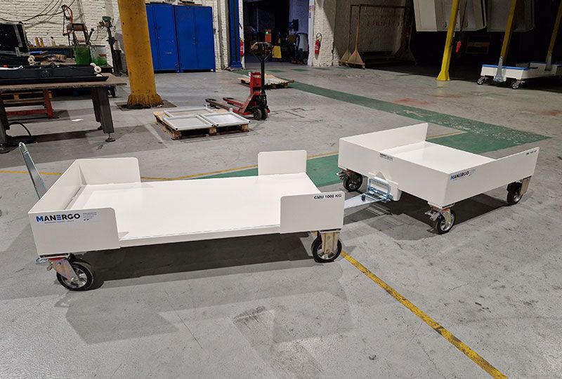 Chariot tractable - 1875 x 912 x 773 mm - Référence RM100-917-327-4440 - Charge max 1000 kg_2