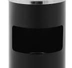 Poubelle cendrier ronde Pradet - acier thermolaqué avec liner galvanisé 12,5L - Disponible en métal ou inox_3