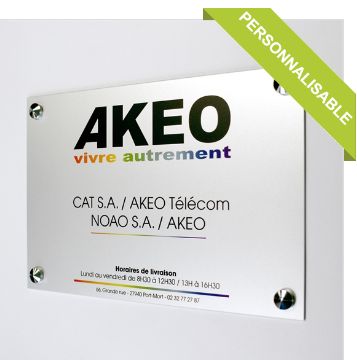 Plaque aluminium anodisé - Direct Signalétique - Impression logo ou texte - Épaisseur 2 mm - Fixation adhésif ou entretoises_2