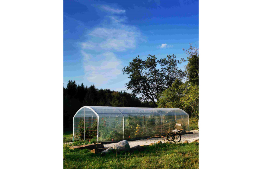 Serre à tomates avec une ventilation optimale et permanente idéale pour la protection des cultures contre les intempéries - 3 à 12 m de long_2