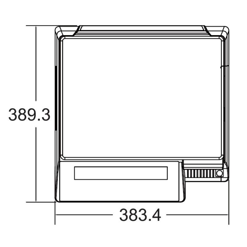 SM-100CS - Balance commerciale Digi France - poids/prix avec imprimante ticket/étiquette - 3/6 kg_2